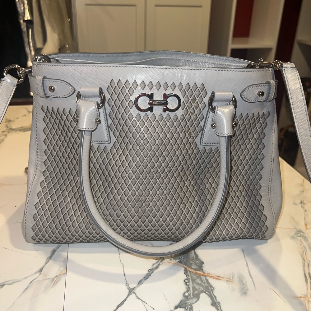 Authentic Salvatore Ferragamo Gray